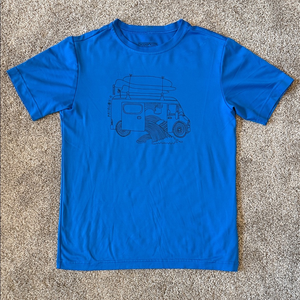 Patagonia Kids Surf Van Blue Tee